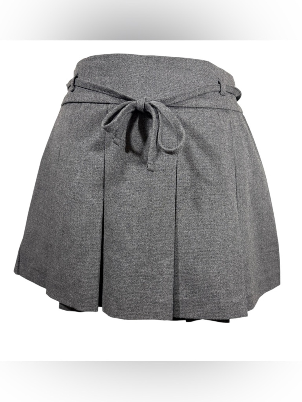 Hollister Grey Mid Rise Pleated Mini Skirt NWT Medium